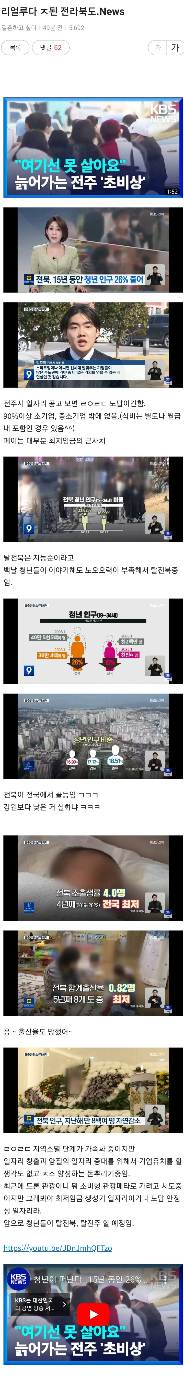 진짜 좆된 전라북도