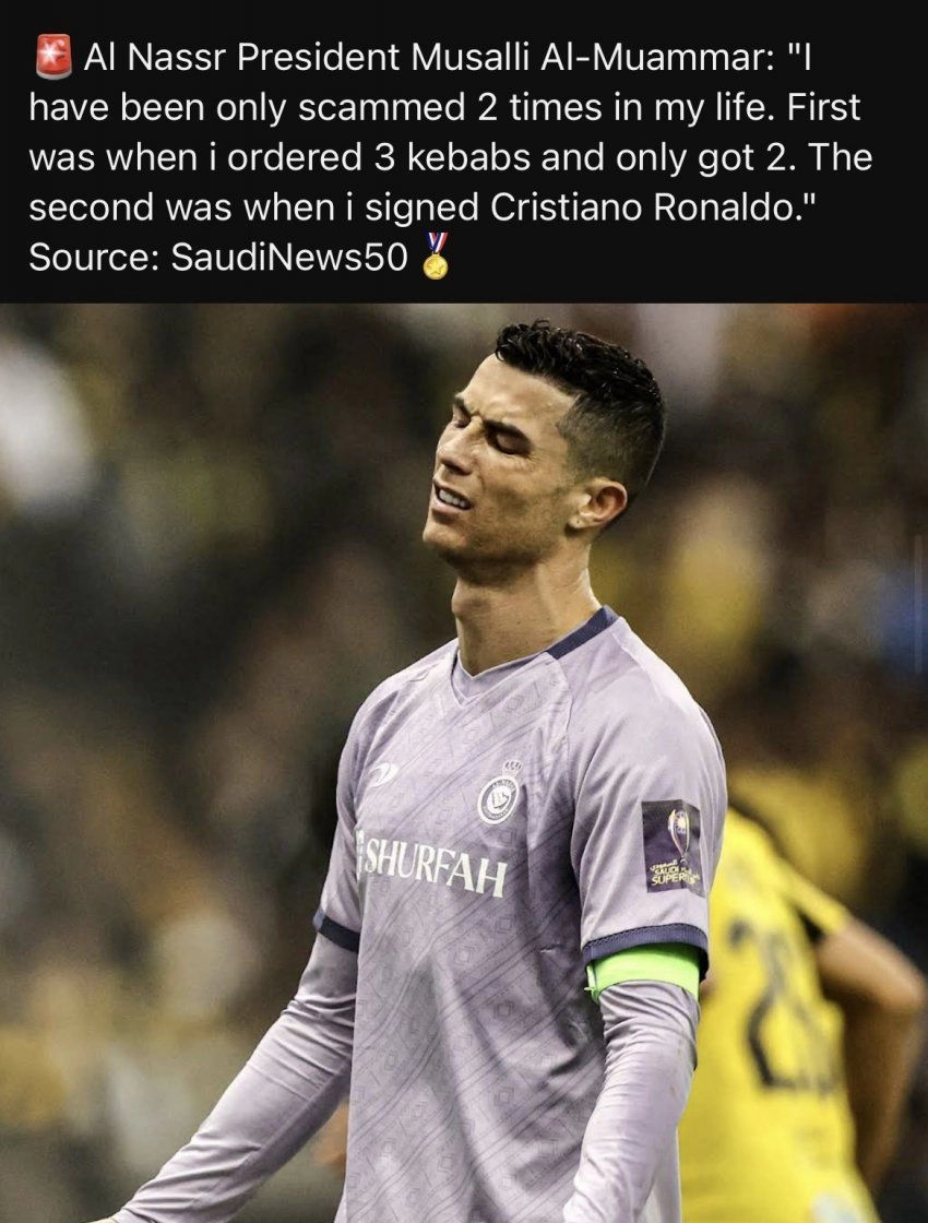 호날두와 계약한걸 후회하는 알나스르 회장