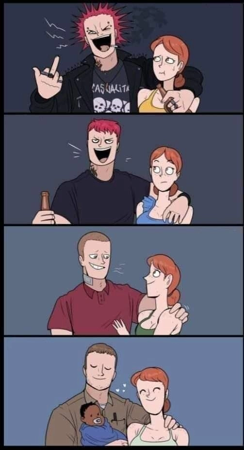 점점 가정에 충실하는 남편