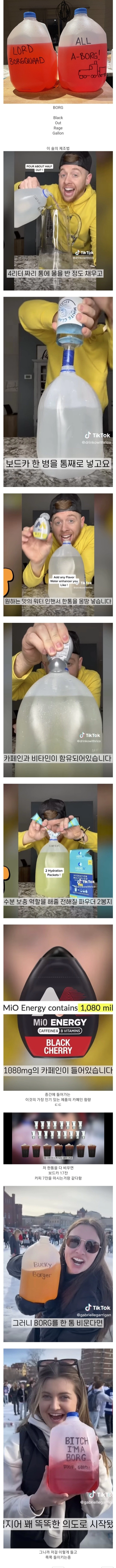 미국 대학생들이 파티때 마신다는 술