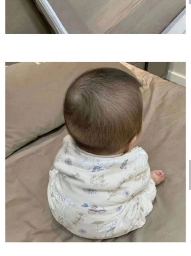 귀여운 아기 자는모습