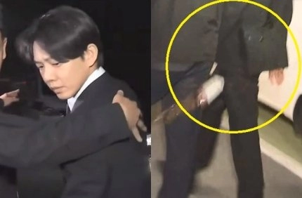 시민에게 페트병맞은 유아인 표정