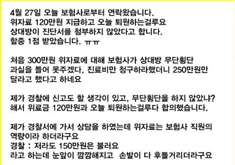 한문철TV, 자해공갈 수준 의심되는 미친년