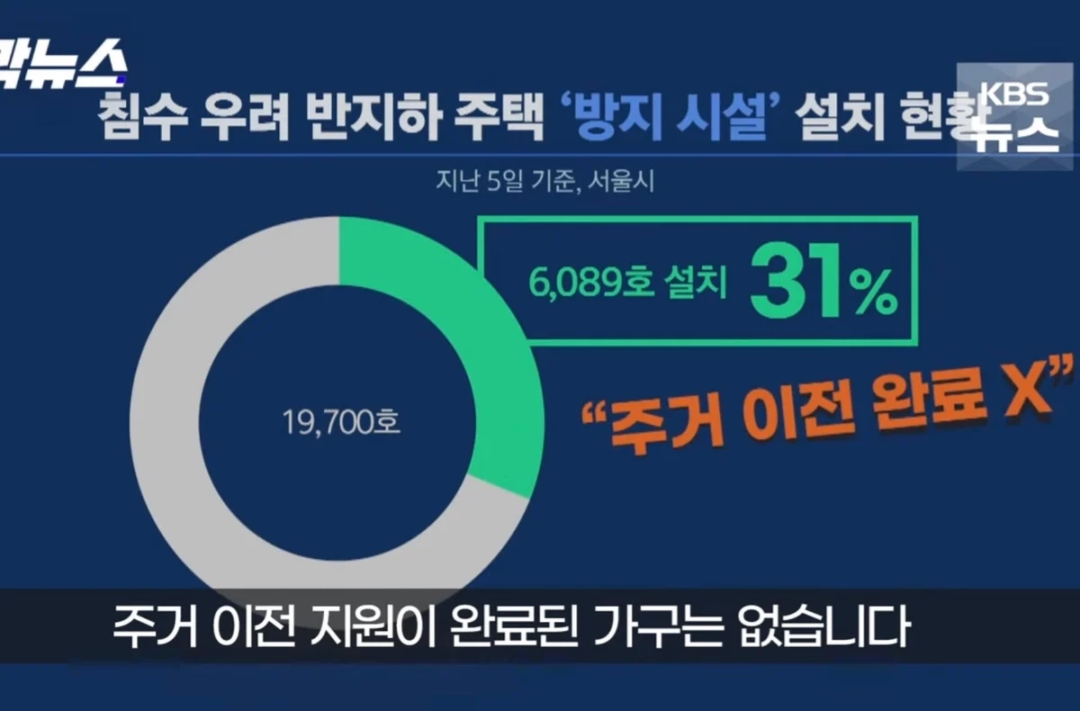 폭우 앞두고 반지하 거주민 대피 대책으로 내놓은 답변