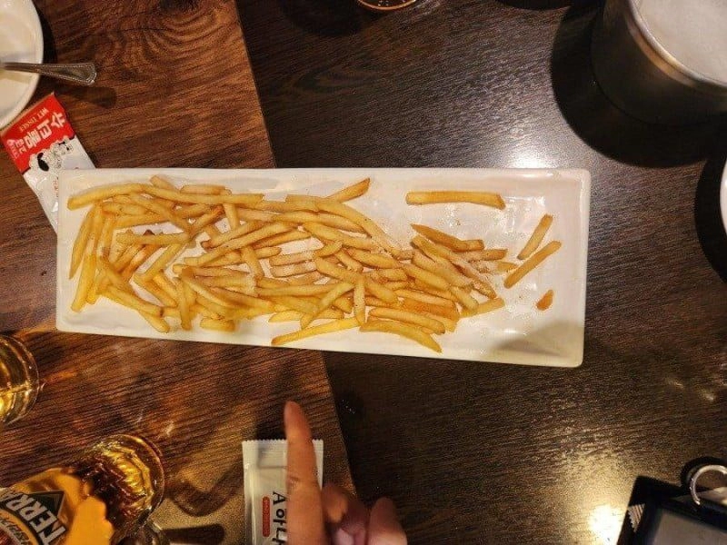 여의도 호프집 감튀 17000원