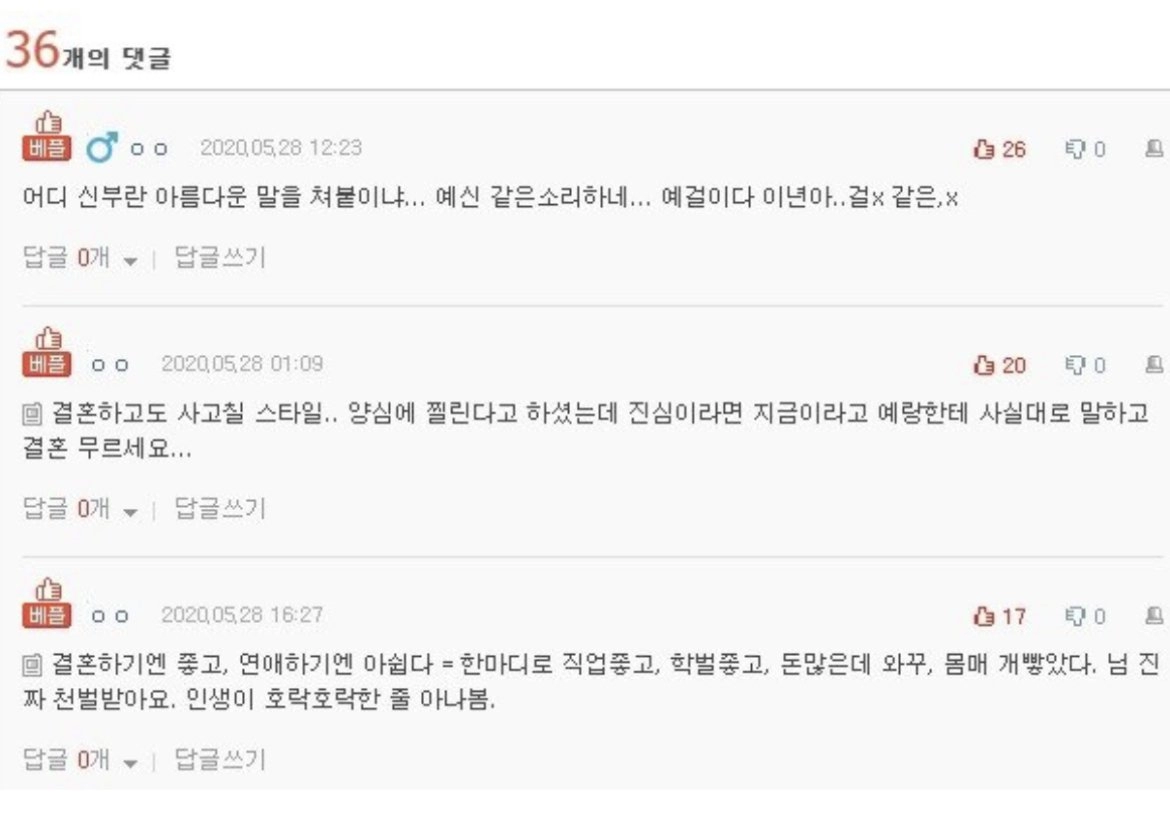 예비신부의 죄책감