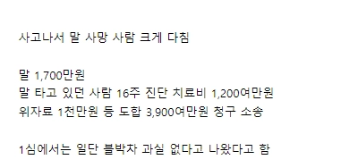 한문철 TV 사망사고