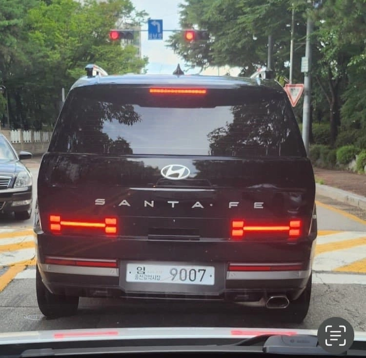 싼타페 신형 도로 실물 사진