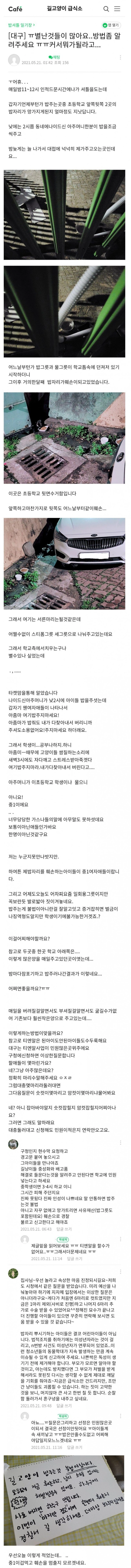 중1이랑 싸움붙은 캣맘