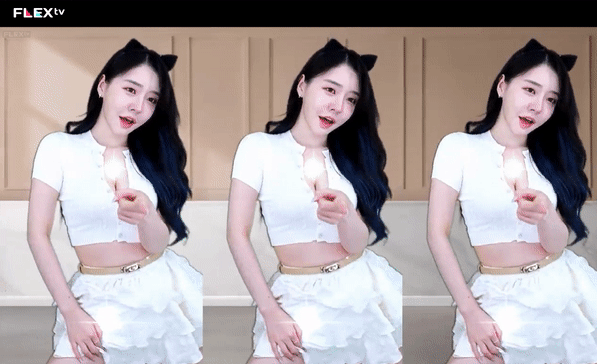 움짤)지리게 섹시한 세라 고냥이 하악~!안구정화 헤으으응~!