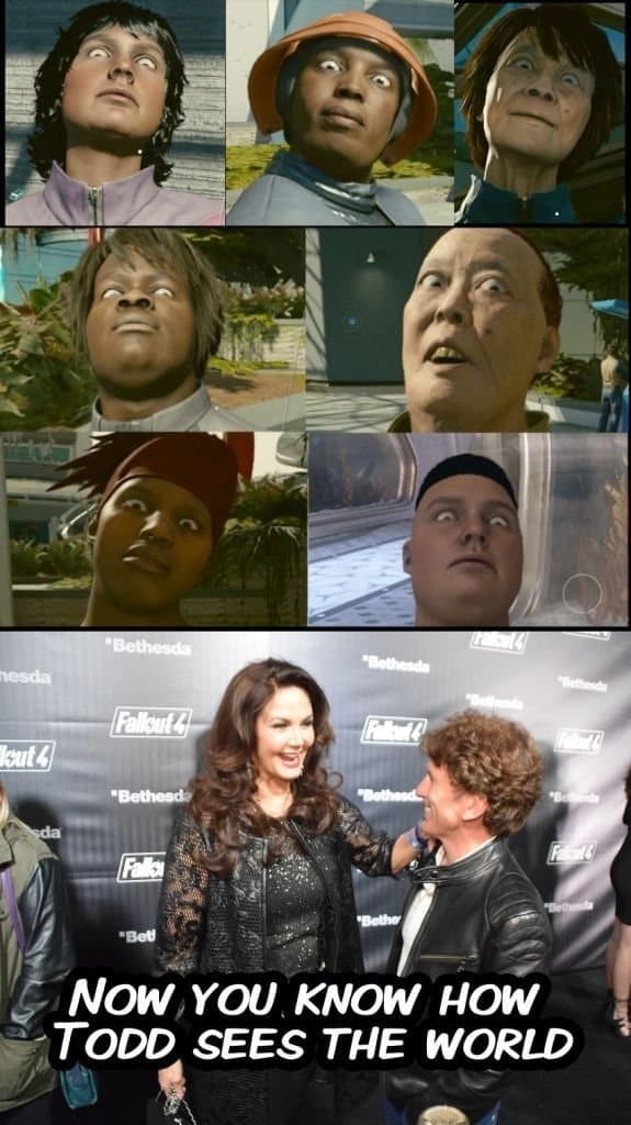 스타필드 NPC들이 눈을 이상하게 뜨는 이유