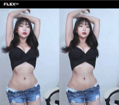 움짤)헉!!골반 ㅎㄷㄷ복근도 있네 흔드는게 예술이다 이건!!!
