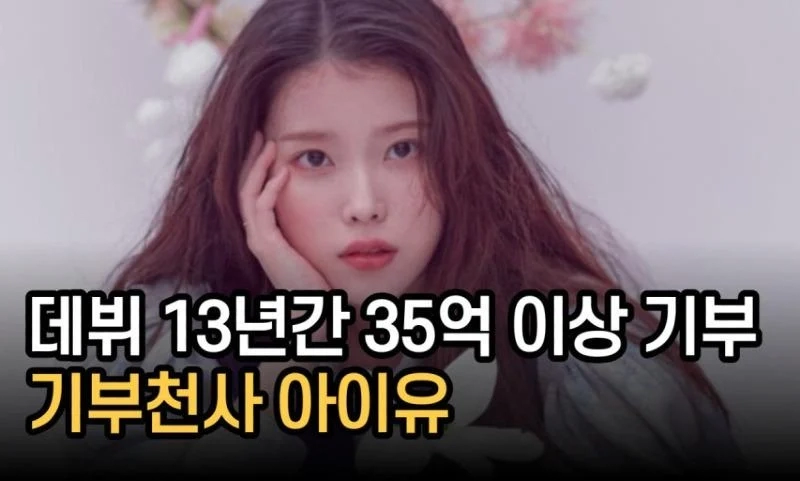 아이유 데뷔 15주년 기념 3억 기부