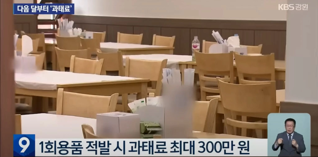 다음달부터 과태료 부과되는 일회용품 규제