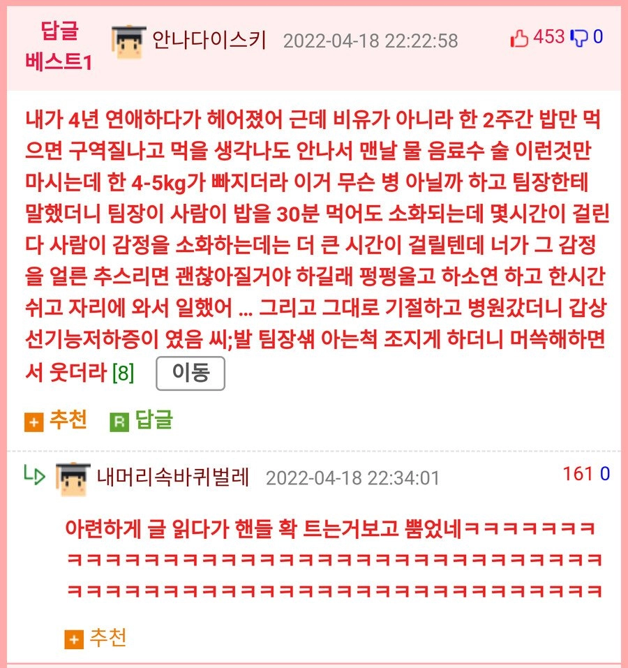 4년 연애하다가 이별한사람