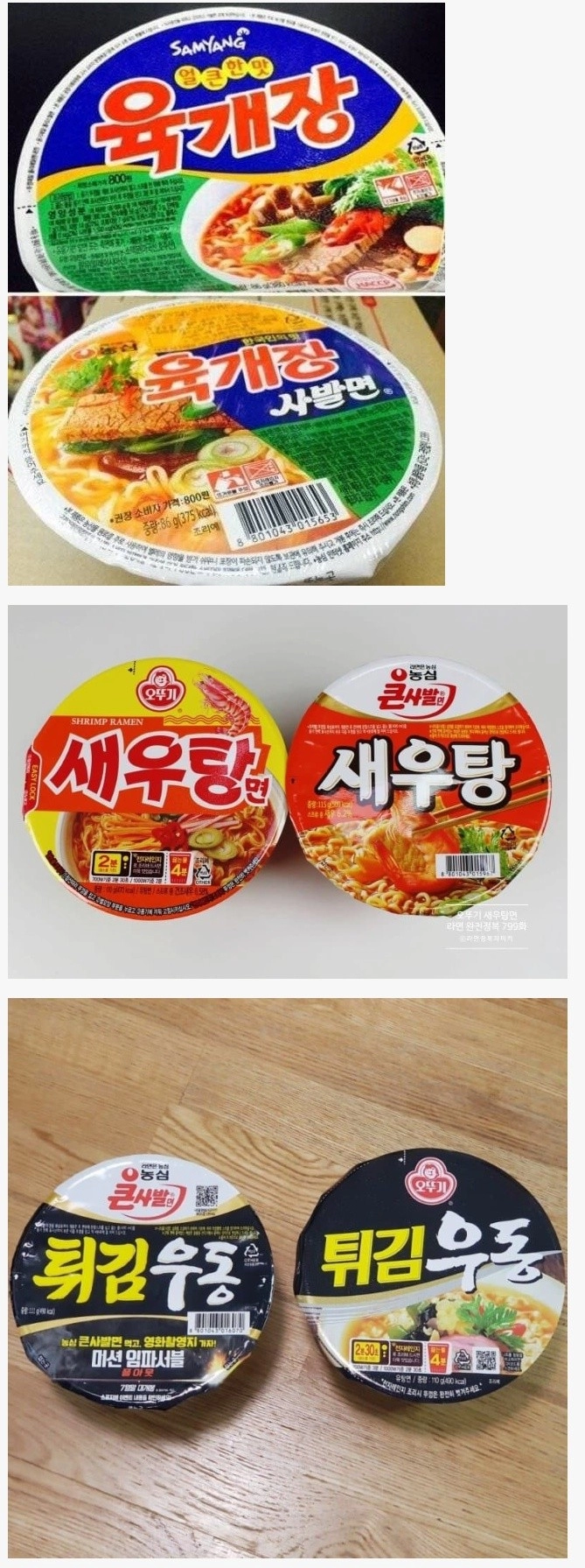 오뚜기가 라면업계에 벌이고 있는 양아치짓