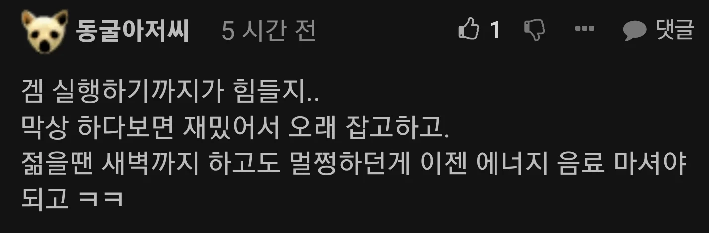 10대 20대와 다른 40대가 게임에 임하는 방법