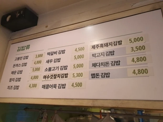 지난 5년간 가장 많이 오른 외식품목