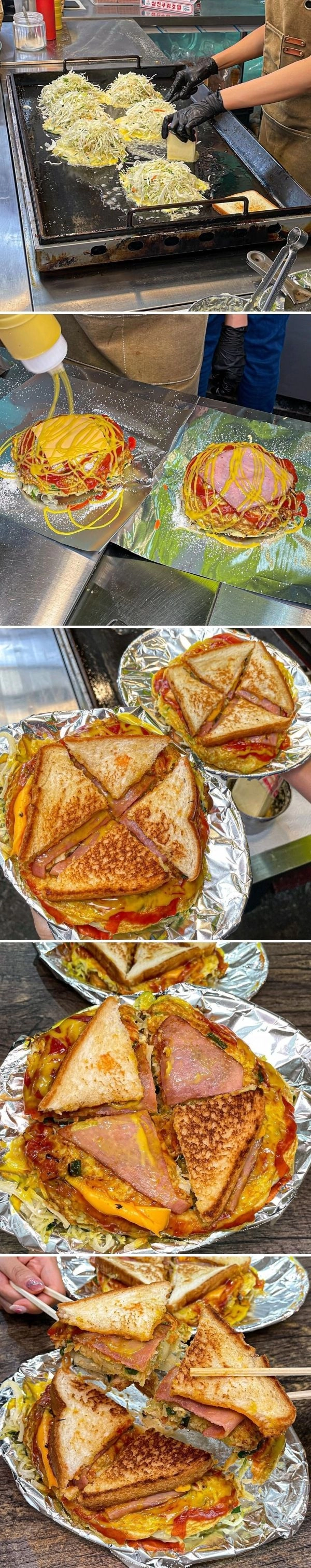 창동시장 대왕 옛날토스트