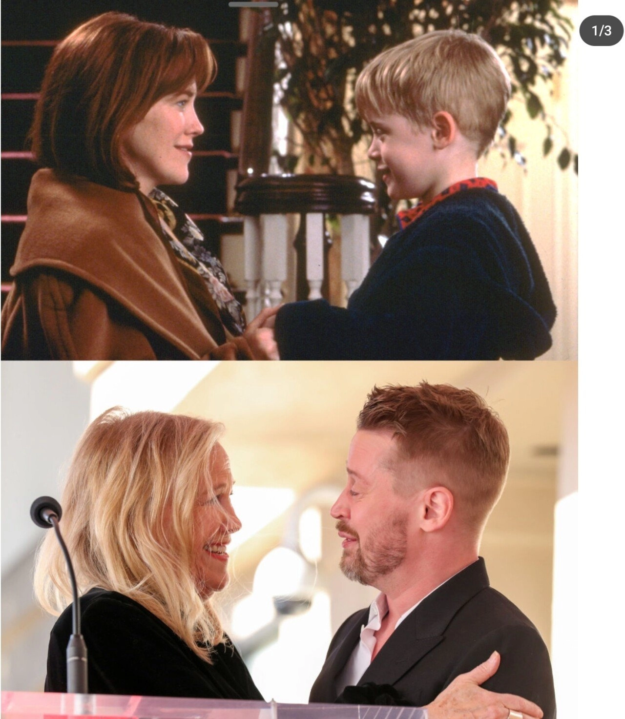 할리우드 명예의전당에서 만난 맥컬린 컬킨 + 캐서린 오하라