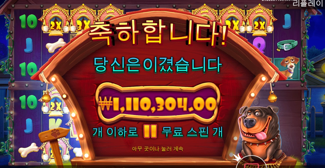 개집 멀티홀드 간만에 배부릅니다