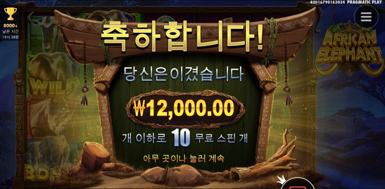 아프리칸 엘레펀트 배수가없으니 별루