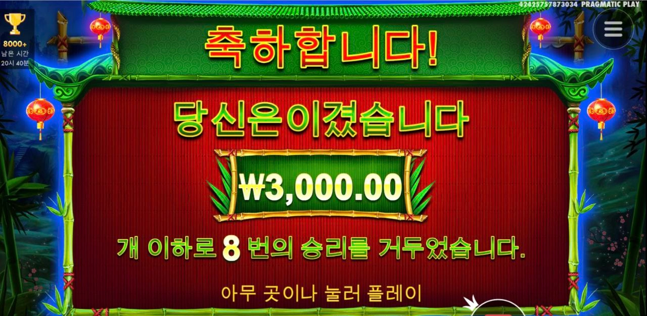 40바퀴만에 진입 판다