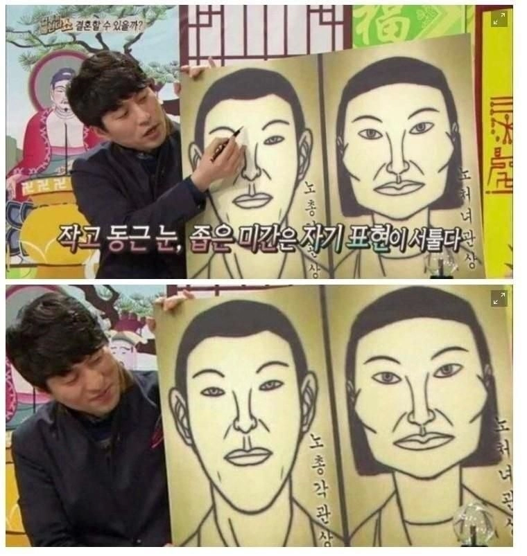 남녀 결혼 못하는 관상이라네요
