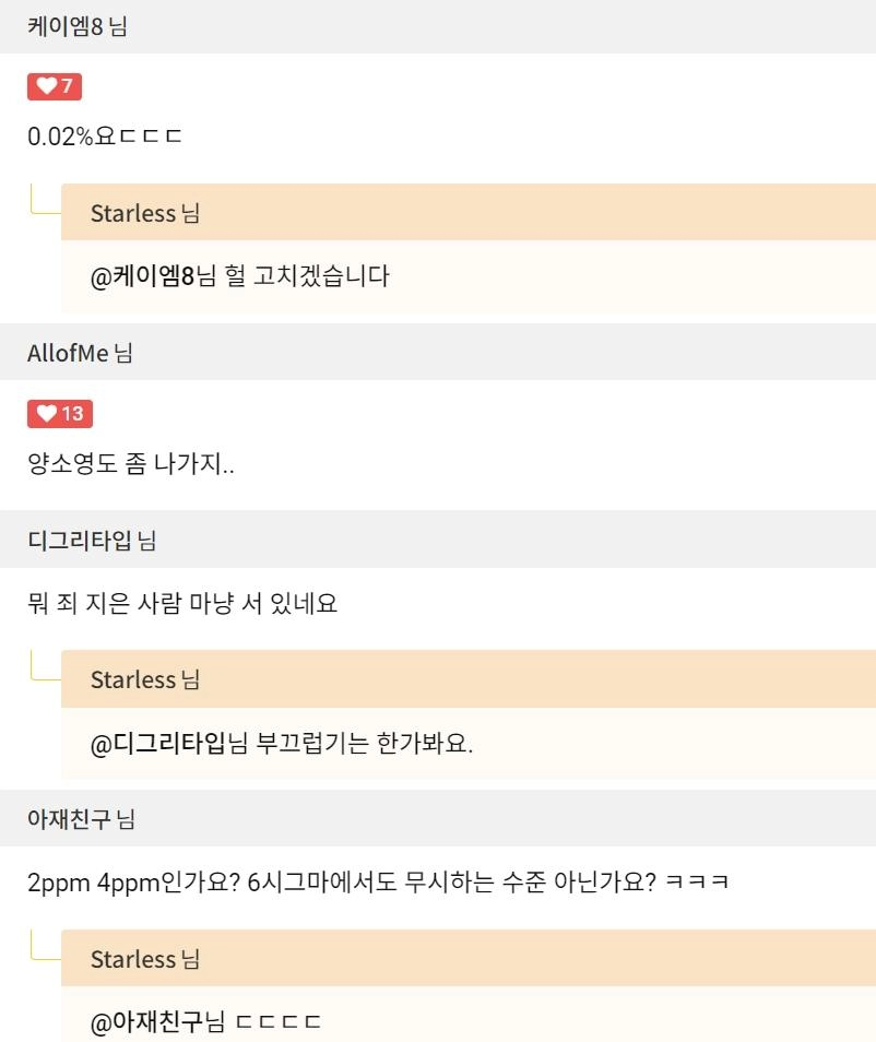 무려 0.02% 탈당 러시