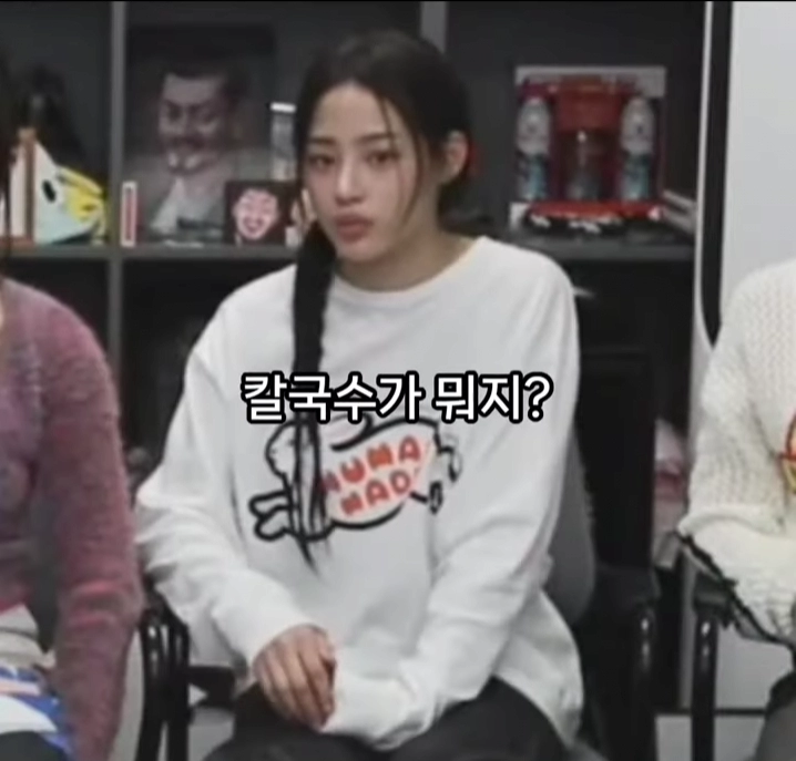 칼국수 모른다고 해서 욕먹는 뉴진스 민지