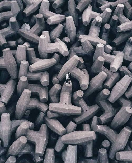 사진 찍다 골로 갈 테트라포드 사진