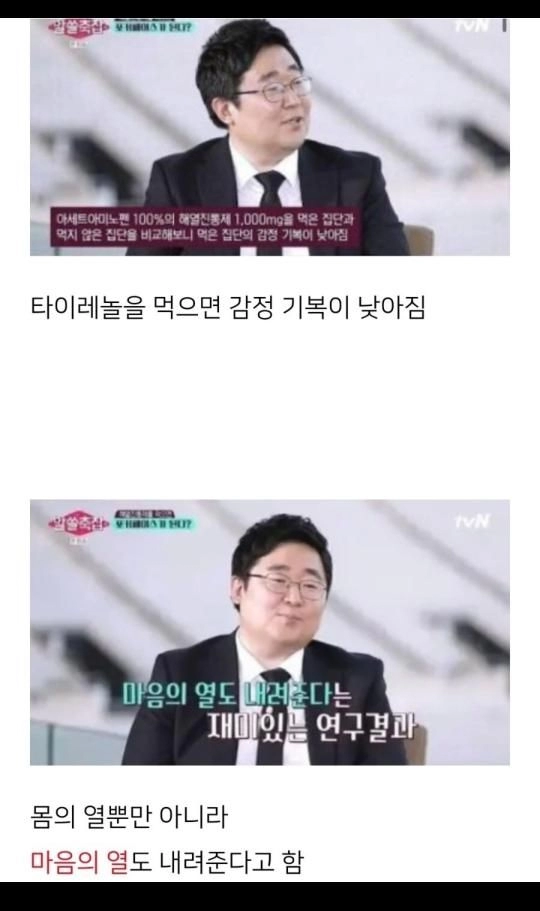 타이레놀의 또다른 효능