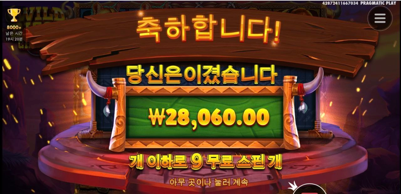 프라그마틱 와일드 바이슨 한바닥 아까워