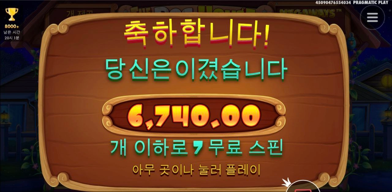 도그메가 와일드 넘 늦게 꽂네