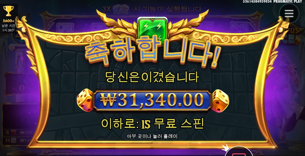 게이츠 오브 올림푸스 다이스