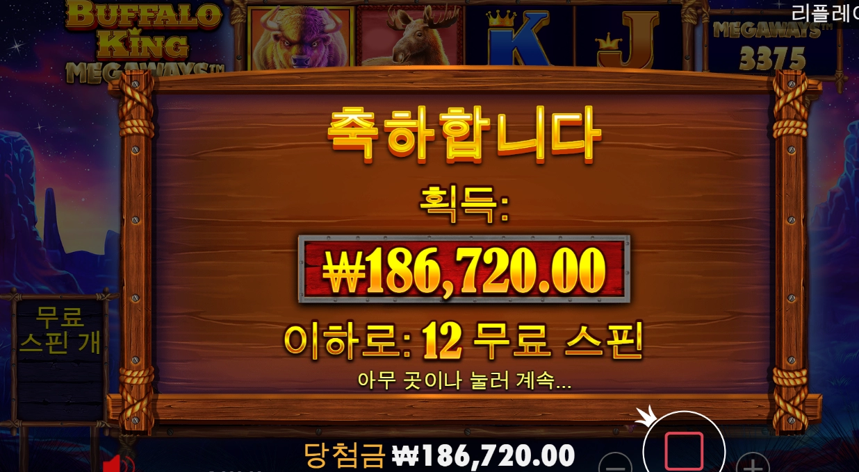 버팔로 추가스핀을 안주네 ㅠㅠ