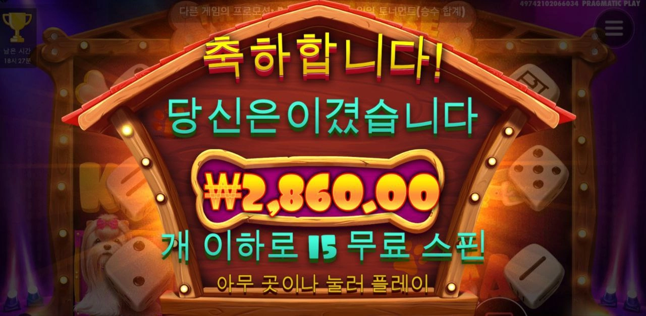 도그 다이스 15스핀