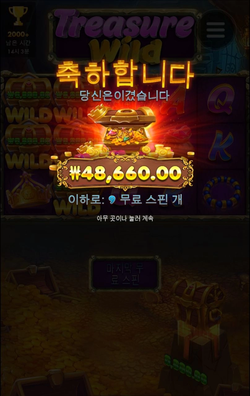 마지막 와일드5개 살려주넹