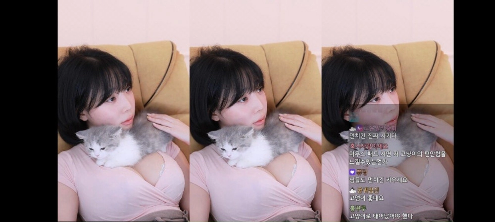 강인경 가슴위에 야무지게 올라탄 ㅅㄲ