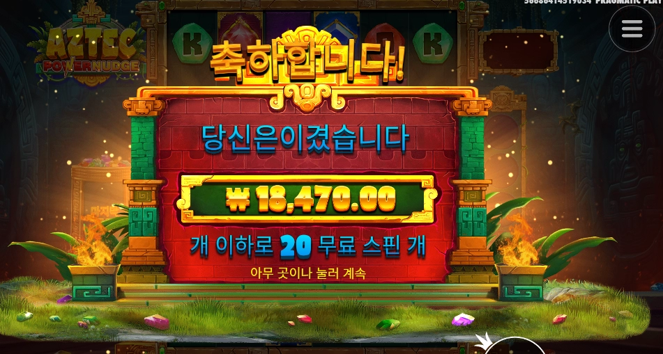 아즈텍 파워넛지 2콩 투입