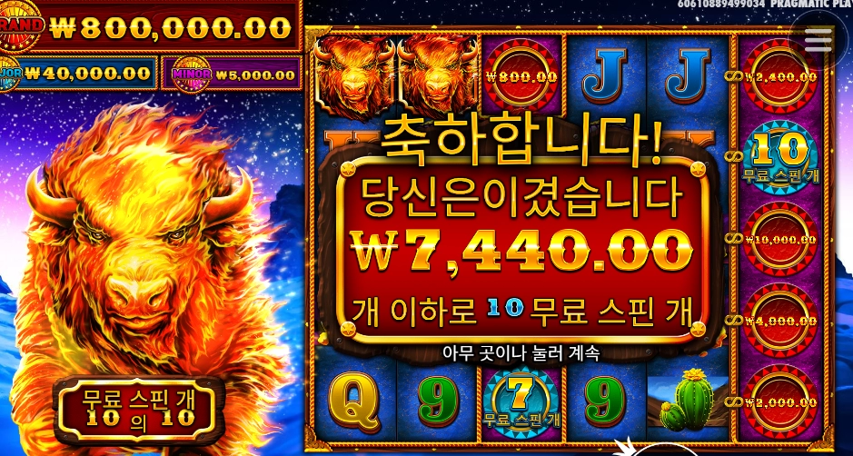 10스핀인데 카우야