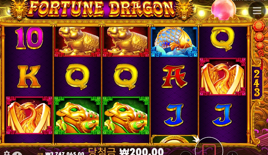 오늘의 바닥 포춘 드래곤