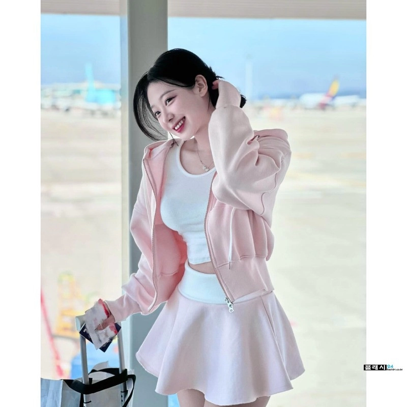 치어리더 우수한 사복 봉긋