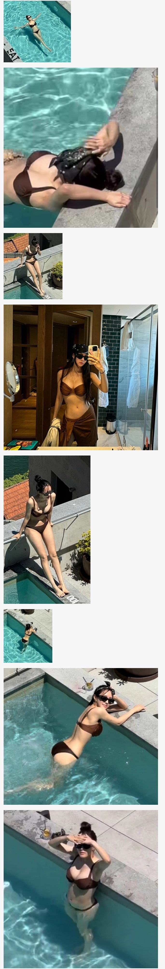 티아라 효민 진짜 뒤지는 비키니 몸매