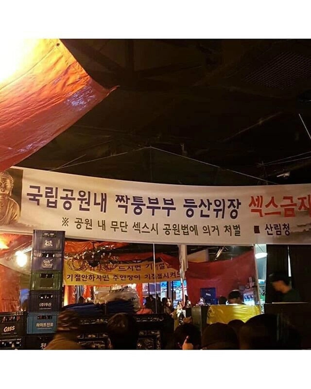 짝퉁 부부 등산위장 ㅇㅇ금지