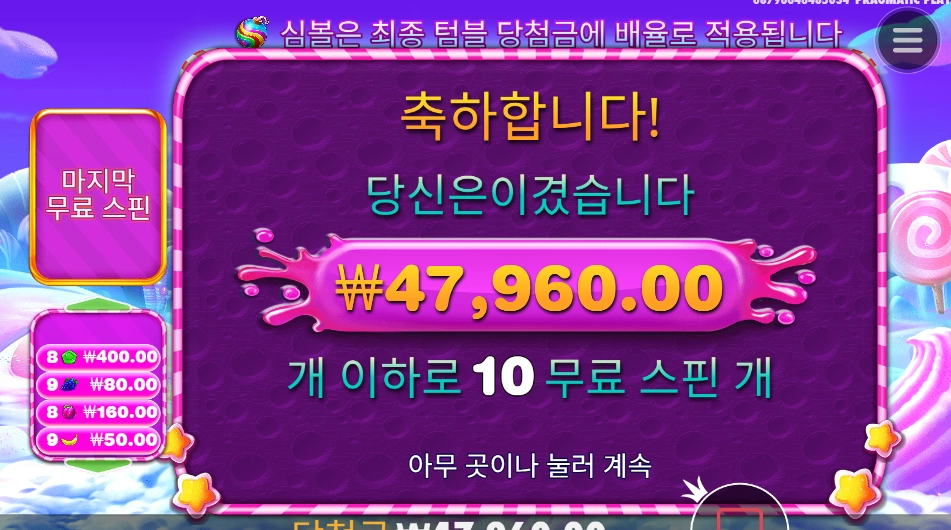 스위트 보난자 ２４０배