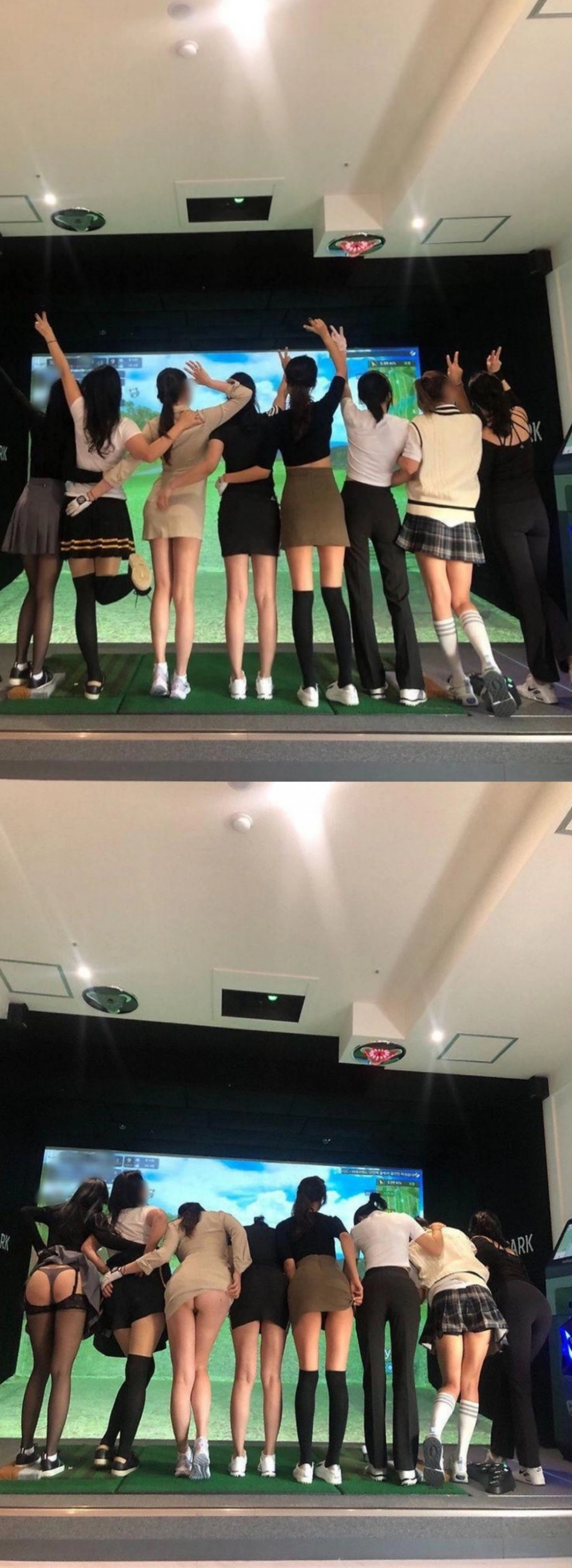 거의 다 왼쪽편 고른다는 사진