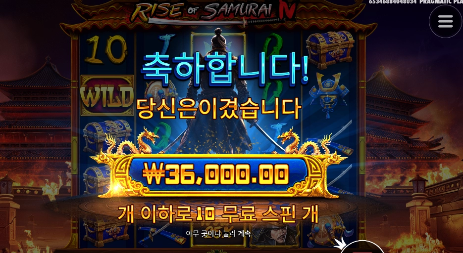 와일드 25배수 사무라이