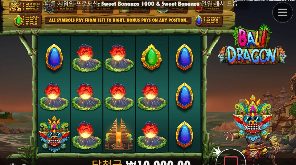 발리 드래곤 바닥