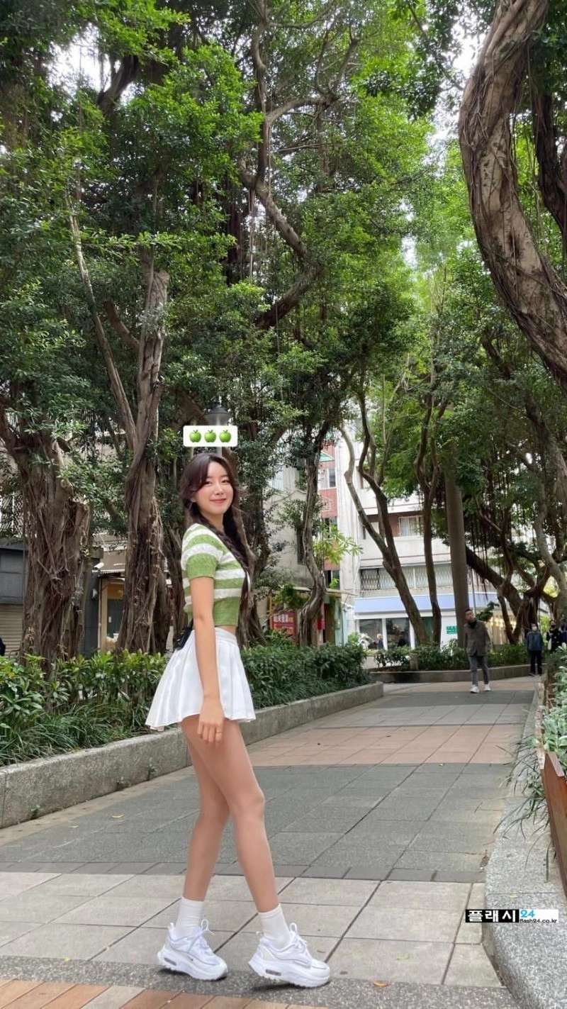 대만 진출한 안지현 치어리더